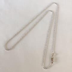 美品 K18WGネックレス 18金ホワイト 2.4g 41.4㎝ N531 - メルカリ