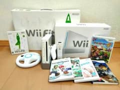 動作品Wii本体+6本ゲームソフトセット+Wiiフィット本体 - メルカリ