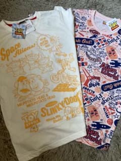 8月末までお値下げ！メンズ  Tシャツ  Lサイズ  トイストーリー2枚セットのサムネイル