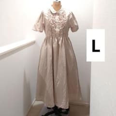 ギンガムチェック フリル 半袖 ワンピース L　青木美沙子　しまむら　しまみさのサムネイル