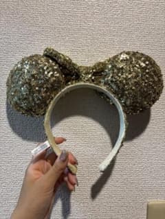 Disney Resort スパンコール カチューシャ ゴールドのサムネイル