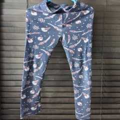 マーキーズ ビッグフィールド 宇宙柄 ワッフル レギンス パンツ 100 紺のサムネイル