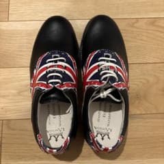 新品　LAMBDA ユニオンジャック ゴルフシューズ EU35のサムネイル