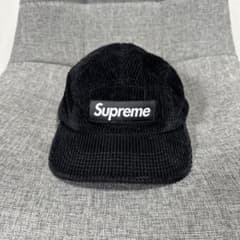 24FW Supreme Corduroy Camp Cap black
