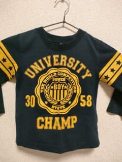 キッズTシャツ 100 アメカジ 黒 長袖のサムネイル