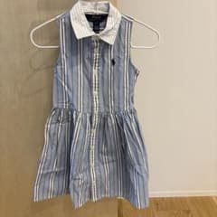 Polo Ralph Lauren ストライプ ノースリーブワンピース 4Tのサムネイル