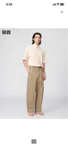 UNIQLO U ワイドフィットチノ ウエスト76cmのサムネイル