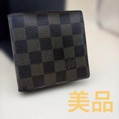 【美品】LOUIS VUITTON ダミエ ポルトフォイユマルコ 二つ折りのサムネイル