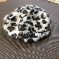 ヒョウ柄 ベレー帽のサムネイル