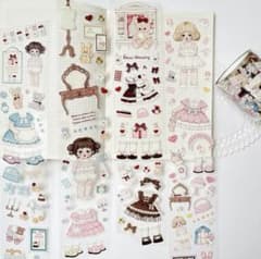 ❃〚174〛『Cherish Paper Doll』マステ 切り売り 海外製 ❃ - メルカリ