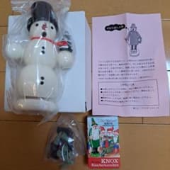 煙出し人形　雪だるまとツリー　箱付き　お香付きのサムネイル