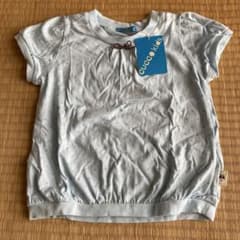 cucco kids ドット柄 半袖Tシャツ ライトブルーのサムネイル