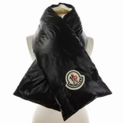 極美品　モンクレール MONCLER シャルパ ダウン マフラー　黒