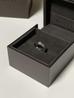 GUCCI アイコン18K WGスリムリング ホワイトゴールド 16号 - メルカリ