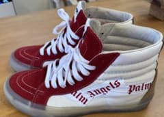 バンズ&Palm Angels ハイカットスニーカー レッド/ホワイトのサムネイル