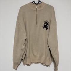 WHO'S WHO galleryハーフジップ長袖ニット