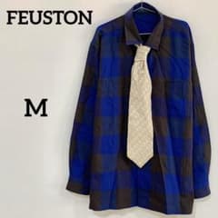 【FEUSTON】チェックシャツ ネクタイ コーデセット シティーボーイMサイズ