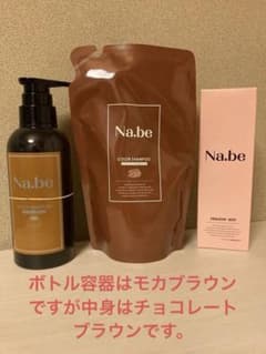 Na.be カラーシャンプーポンプボトルと詰め替え用とヘマチンミストのサムネイル