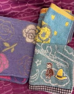 おさるのジョージなど！ハンドタオルとウォッシュタオル 3枚セットのサムネイル
