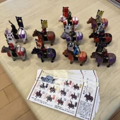 戦国武将　フィギュア 旗付き騎馬　10種セットのサムネイル