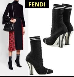 FENDI フェンディ ソックスブーツ 37 未使用 ブラック 正規品のサムネイル