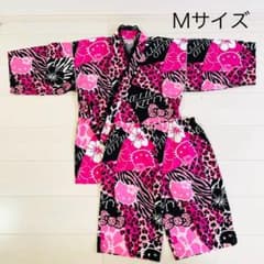 希少❗レトロ❗新品❗ハイビスカスキティ　甚平　上下セット　　 ピンク2012 ハローキティ 甚平 レディース Mサイズ ピンク キティちゃん