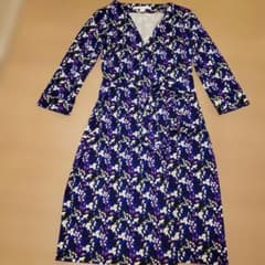 美品】ダイアンフォンファステンバーグ シルク ラップワンピース 8号