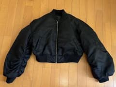 MA-1 ジャケット ブラック ショート丈のサムネイル