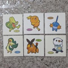 포켓몬빵 씰 키모리 아차모 미즈고로우 투타자 포카부 미주말