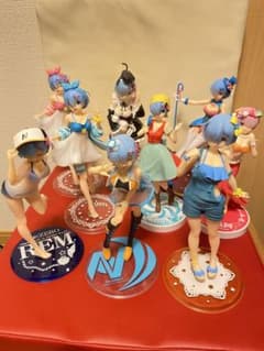 プライズフィギュア　まとめ売り9体　レム　ラムのサムネイル