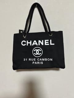 CHANEL 「ノベルティ」トートバッグ 黒 キャンバス - メルカリ