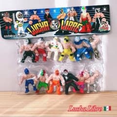 ルチャリブレ プロレス ミニ フィギュア 12体セット メキシコ