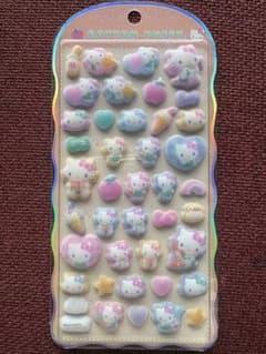 正規品！！ハローキティ コットンパフィーシールのサムネイル