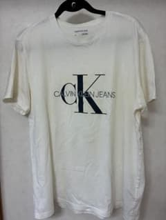 CALVIN KLEIN JEANS ロゴTシャツ ホワイト Lのサムネイル