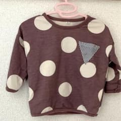 水玉　長袖Tシャツ　80のサムネイル