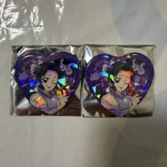 【鬼滅の刃】胡蝶しのぶ ハート缶バッジ ナムコ 応援キャンペーン 3個 新品 鬼滅の刃】胡蝶しのぶ ハート缶バッジ ナムコ ホログラム 2個 新品未