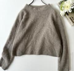 【美品】23区 モックネック ニット ウール グレージュ 38 M相当のサムネイル