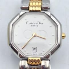 クリスチャンディオール オクタゴン D48-203 腕時計 電池交換済 Dior