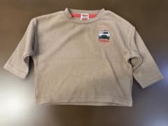 トミカ パトカー 刺繍 ワッフル 長袖Tシャツ　90のサムネイル