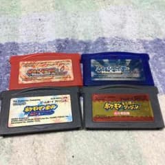 GBAソフト4本セット ポケモンサファイア等のサムネイル