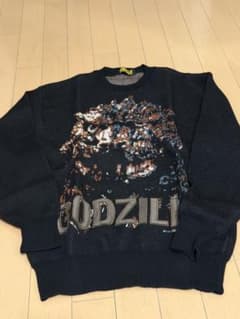 稀少品　ゴジラ　GODZILLA ウール100% ニットセーター　日本製 稀少品 ゴジラ GODZILLA ウール100% ニットセーター 日本製 - メルカリ