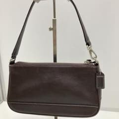 美品 COACH コーチ アクセサリーポーチ 7785 ハンドバッグ レザー