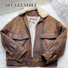 ART GLENHILL フライトジャケット 牛革 襟ボア ライナー M ボア - メルカリ