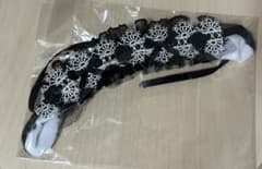ちびぐるみ用 ヘッドドレス うさぎ 垂れ耳 黒のサムネイル