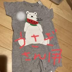 ロンパース3つ　しろくま、カメラ、ライオンのサムネイル