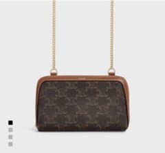 CELINE チェーンクラッチ / トリオンフキャンバス＆ラムスキンのサムネイル