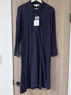 ネイビー　シャツワンピース　INES DE LA FRESSANGE ユニクロのサムネイル