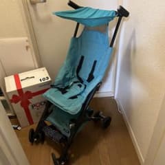 グッドベビー ポキット ベビーカー B型 バギー オーシャンブルー ジャンクのサムネイル