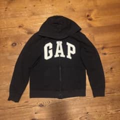 GAP ジップアップパーカー ブラックy2k 刺繍ロゴのサムネイル