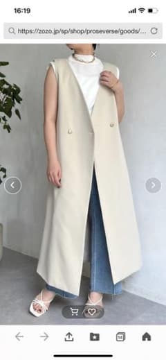 プロズヴェール　ジャンパースカート　ロングジレ　ワンピースのサムネイル